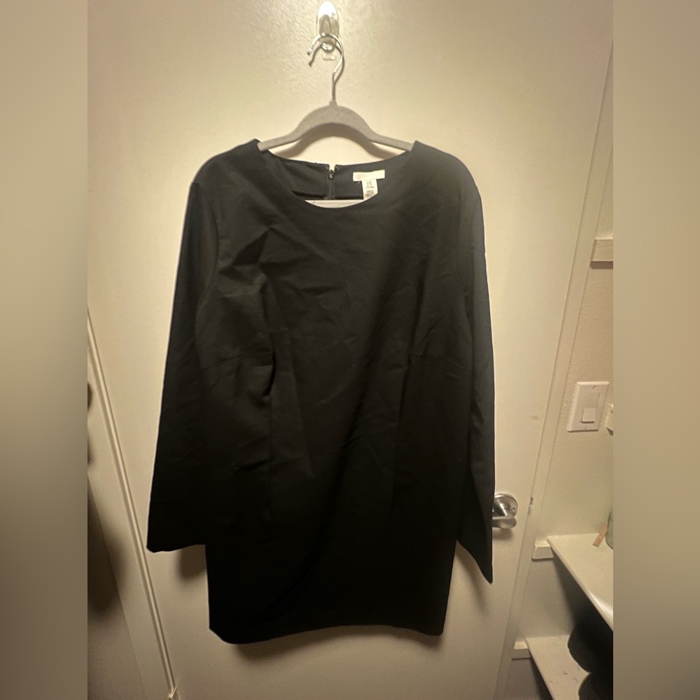 H&M Black Bodycon Long Sleeves Mini Dress XXL
